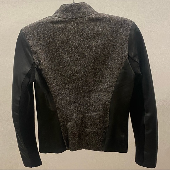 Leather and tweed Cole Haan Moto jacket - Picture 7 of 7